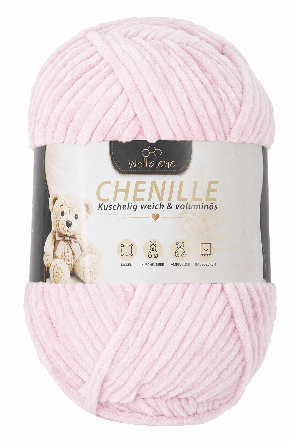 Wollbiene Chenille 250 g – kuschelweiche Chenille Wolle